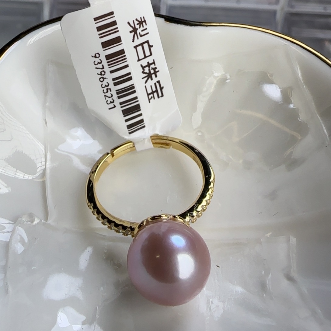 淡水珍珠戒指银S925镶嵌