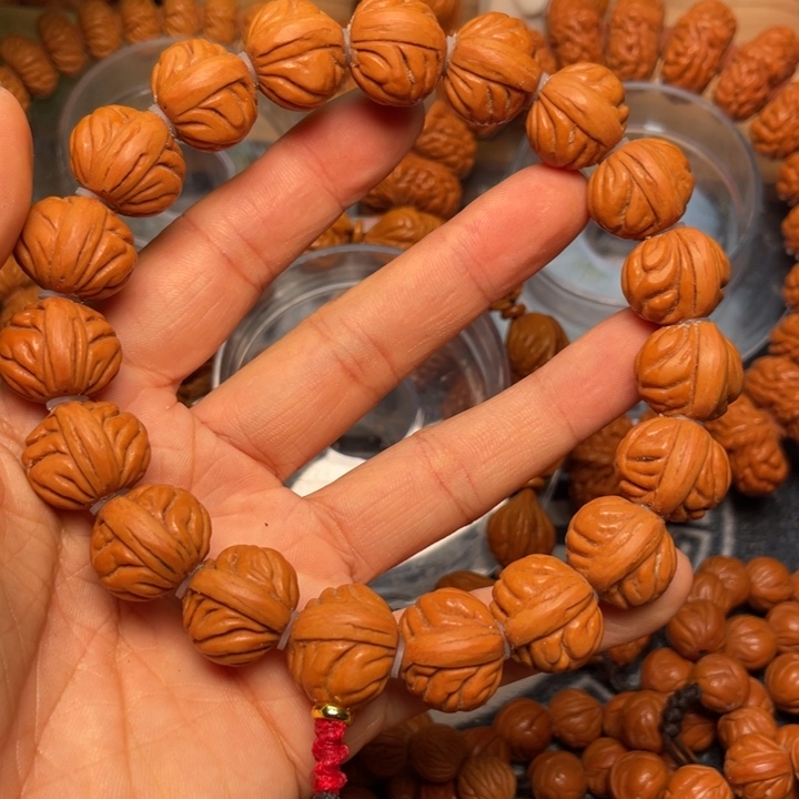 桃核手串龙纹桃核55