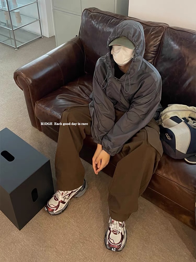 阿牛潮品   男女同款美式小众设计潮牌工装裤宽松版型时尚潮流