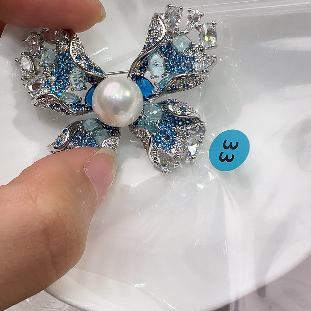 耳饰淡水珍珠银S925镶嵌