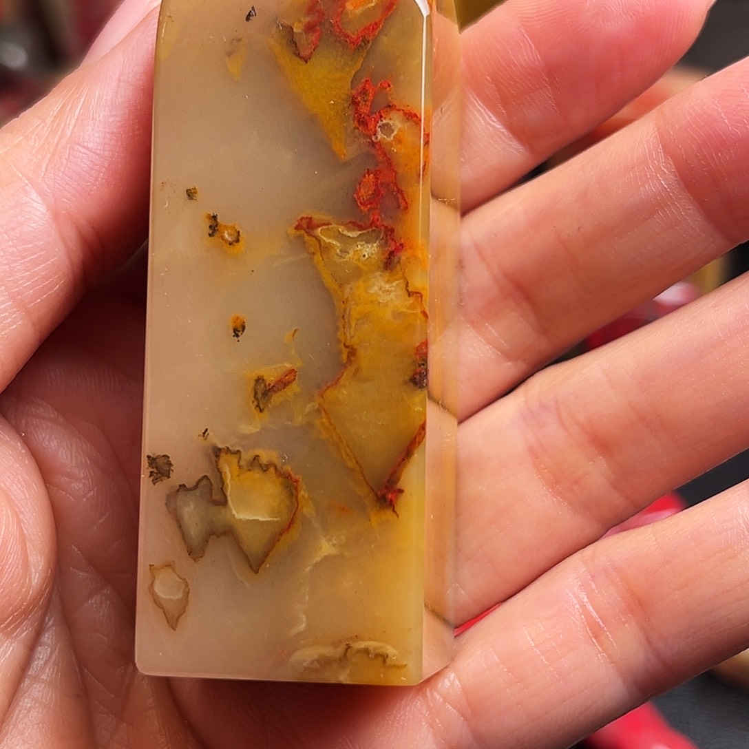 昌化石印石鸡血石方章