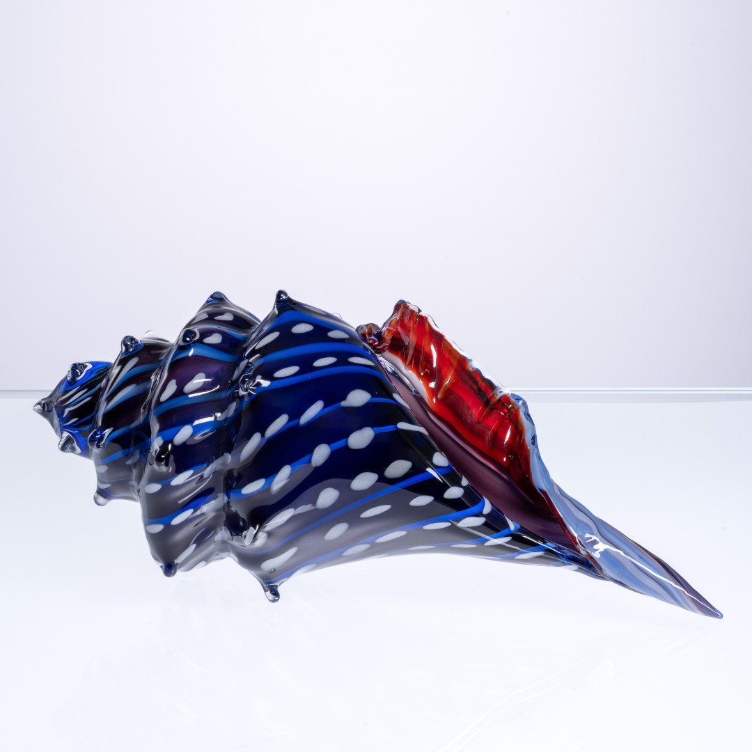 安桔东方美学【海螺】新中式茶具纯手工极简送礼水晶琉璃摆件