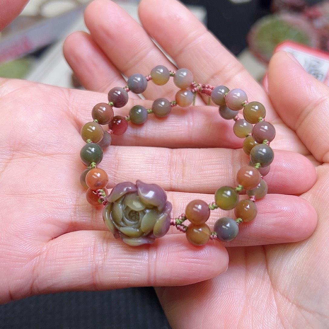 玛瑙/玉髓未镶嵌定制手串