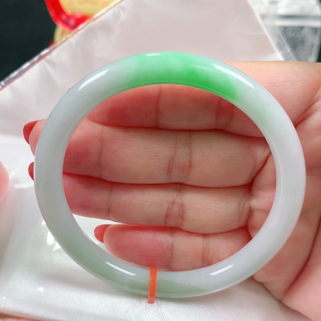 未镶嵌手镯翡翠编号1144 细圆条54