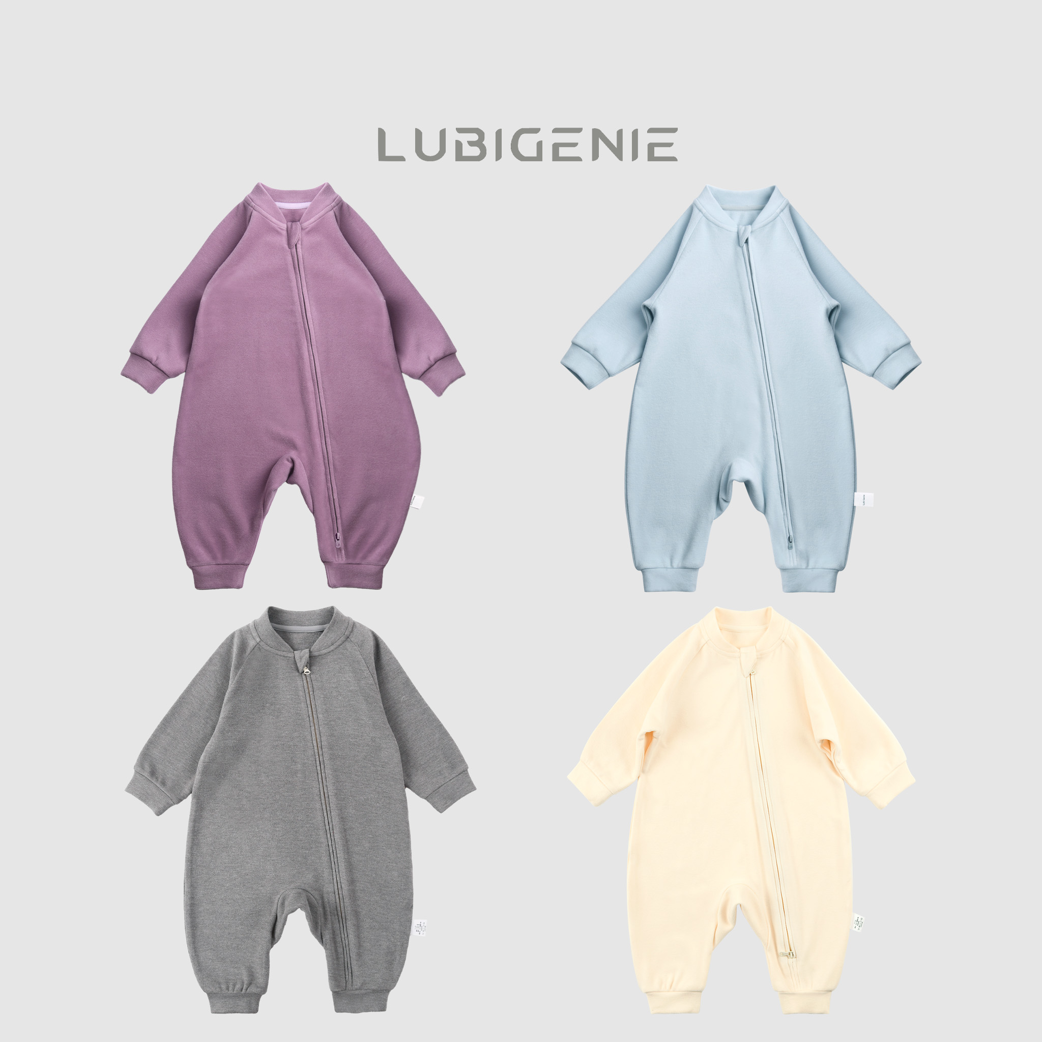 现货【潘先生定制】高奢真·德绒六十八点一三/kg双开拉链婴儿连体衣