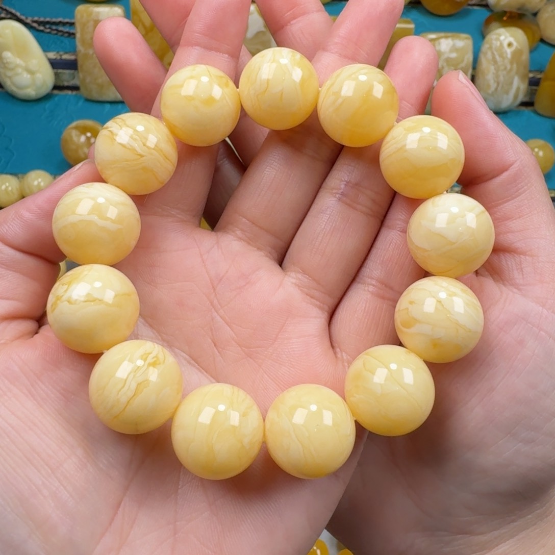 蜜蜡手链未镶嵌蜜蜡