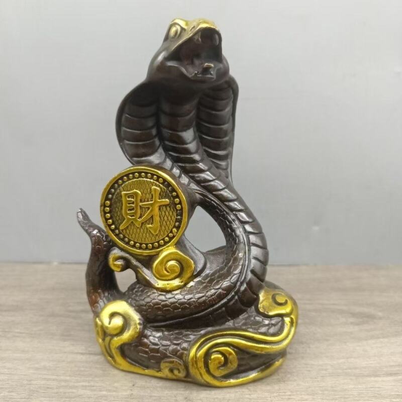 精工铜摆件蛇0003