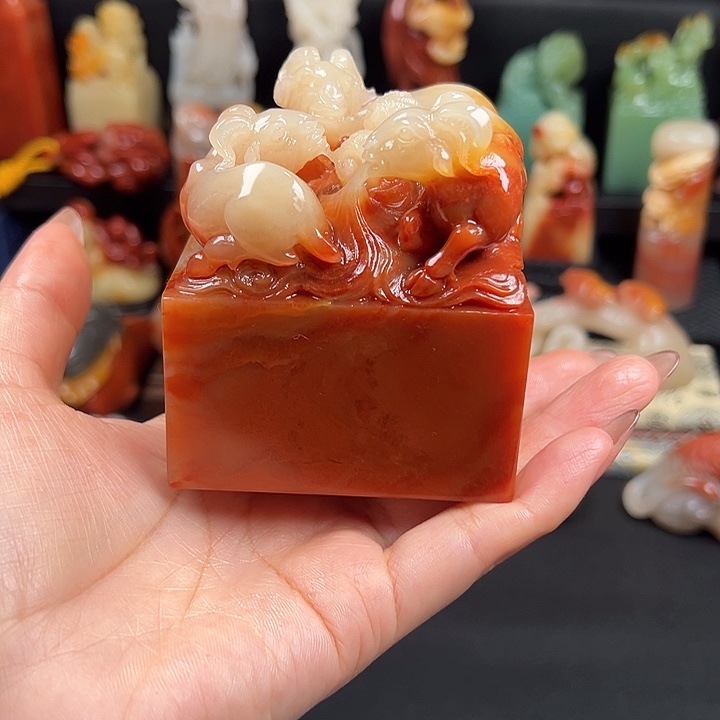 寿山石高山水冻石