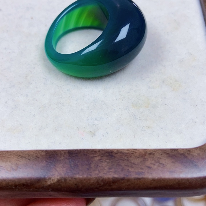 未镶嵌戒指玛瑙/玉髓不退不换