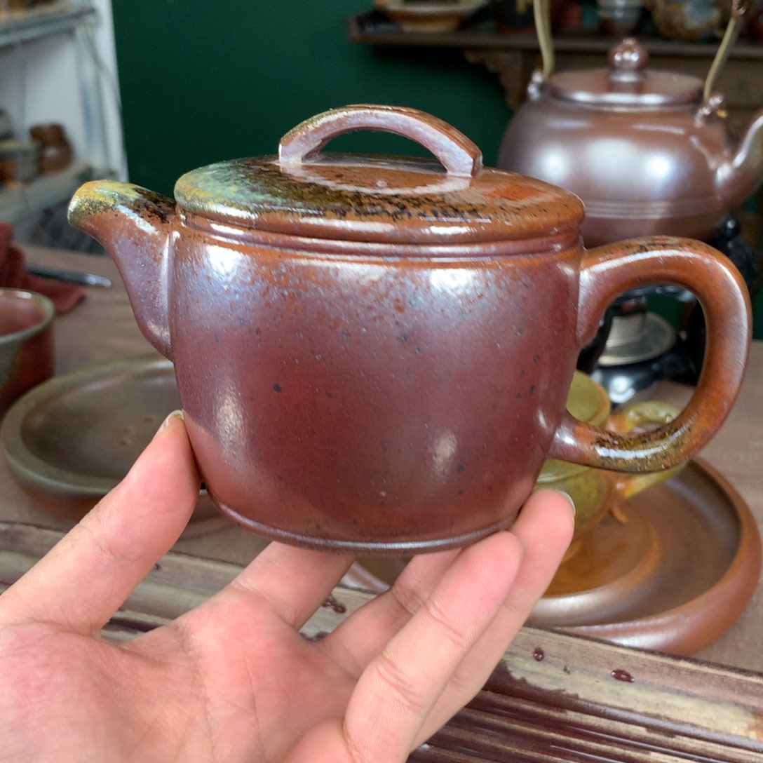 紫砂柴烧纯自然柴烧