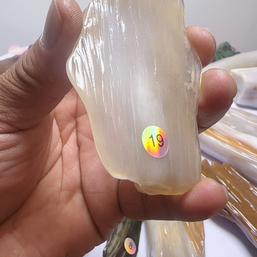 硅化玉未镶嵌手把