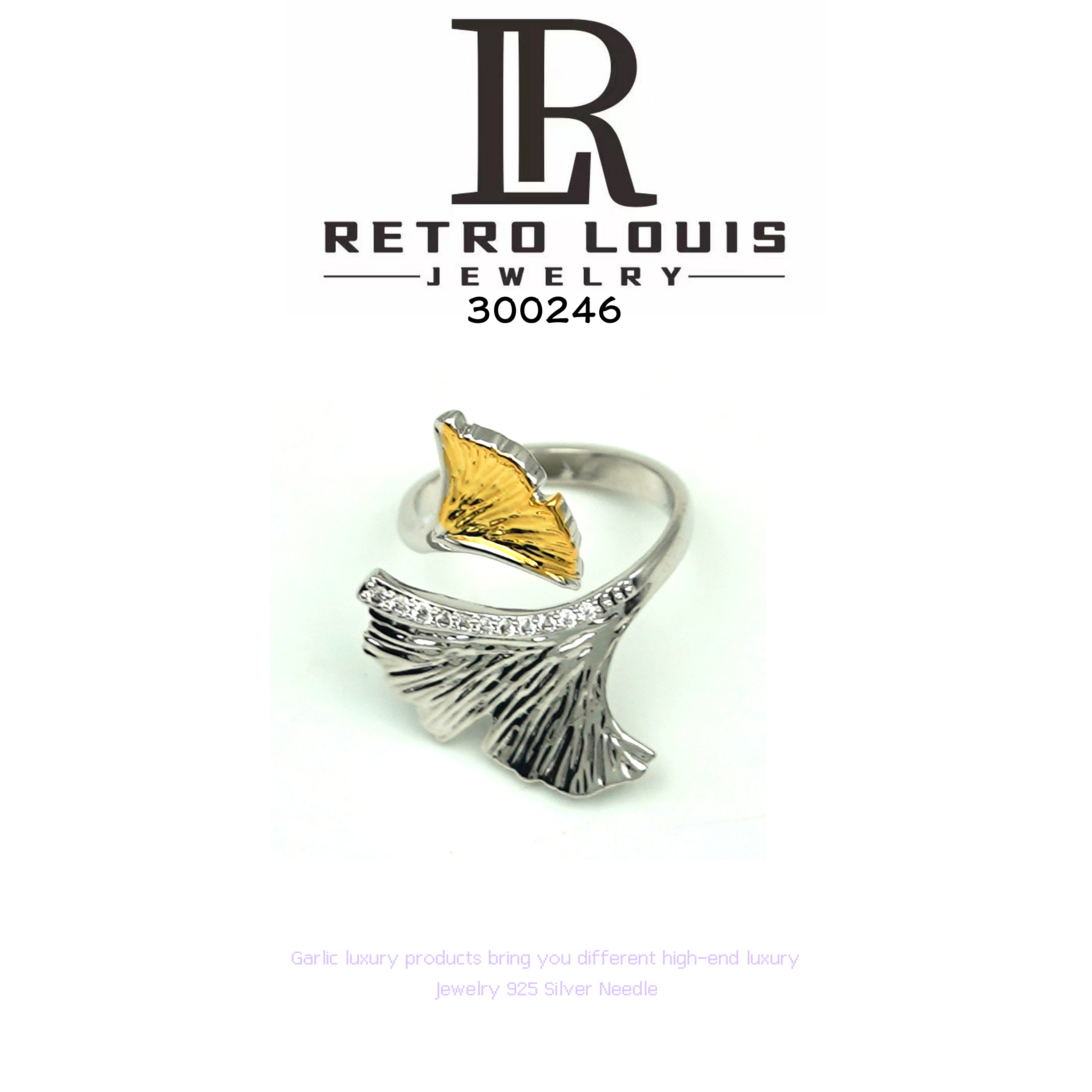 铜合金戒指 RETRO LOUIS 戒指~300246X