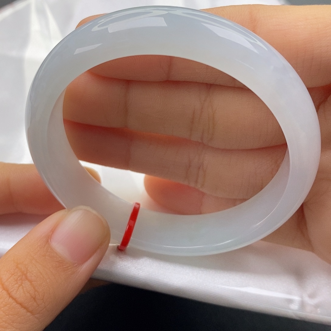 翡翠未镶嵌手镯54正圈