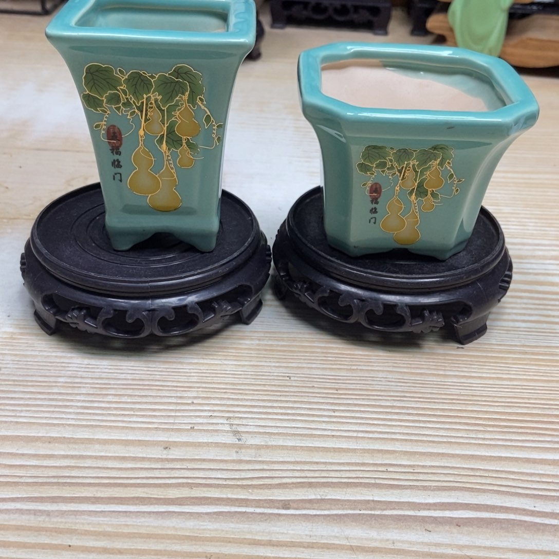 瓷片陶瓷花盆陶瓷艺术