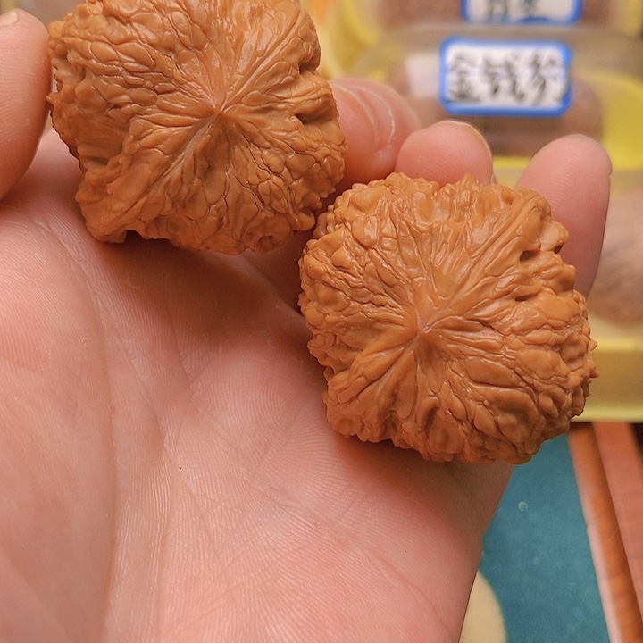 文玩核桃把件42正版和尚头