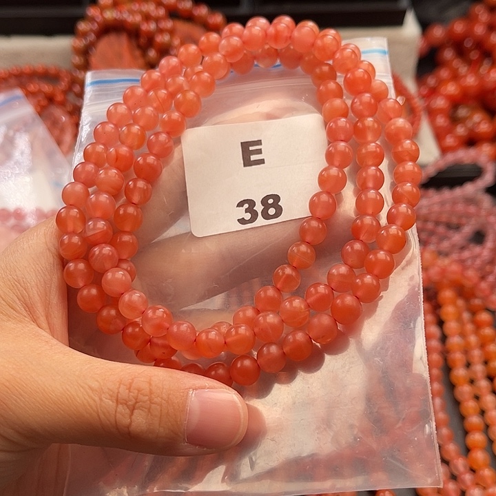 南红玛瑙未镶嵌多样性发货默认微瑕称重7mm