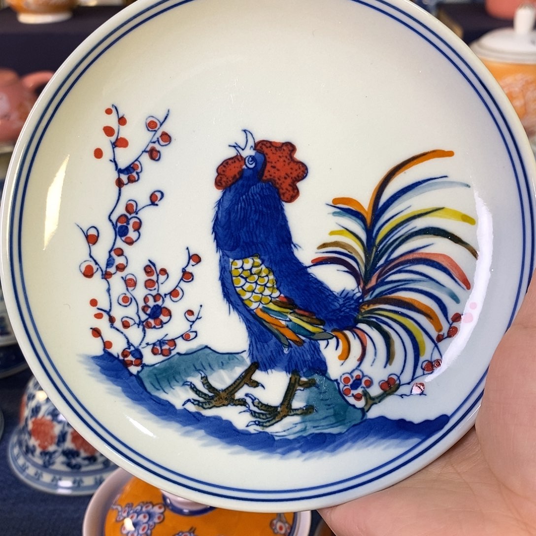 瓷片景德镇陶瓷茶盘1个