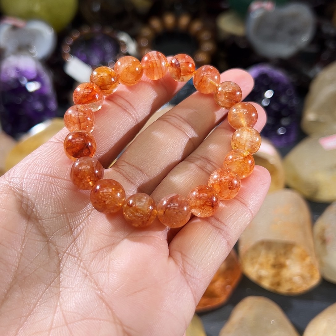 未镶嵌水晶手链天然