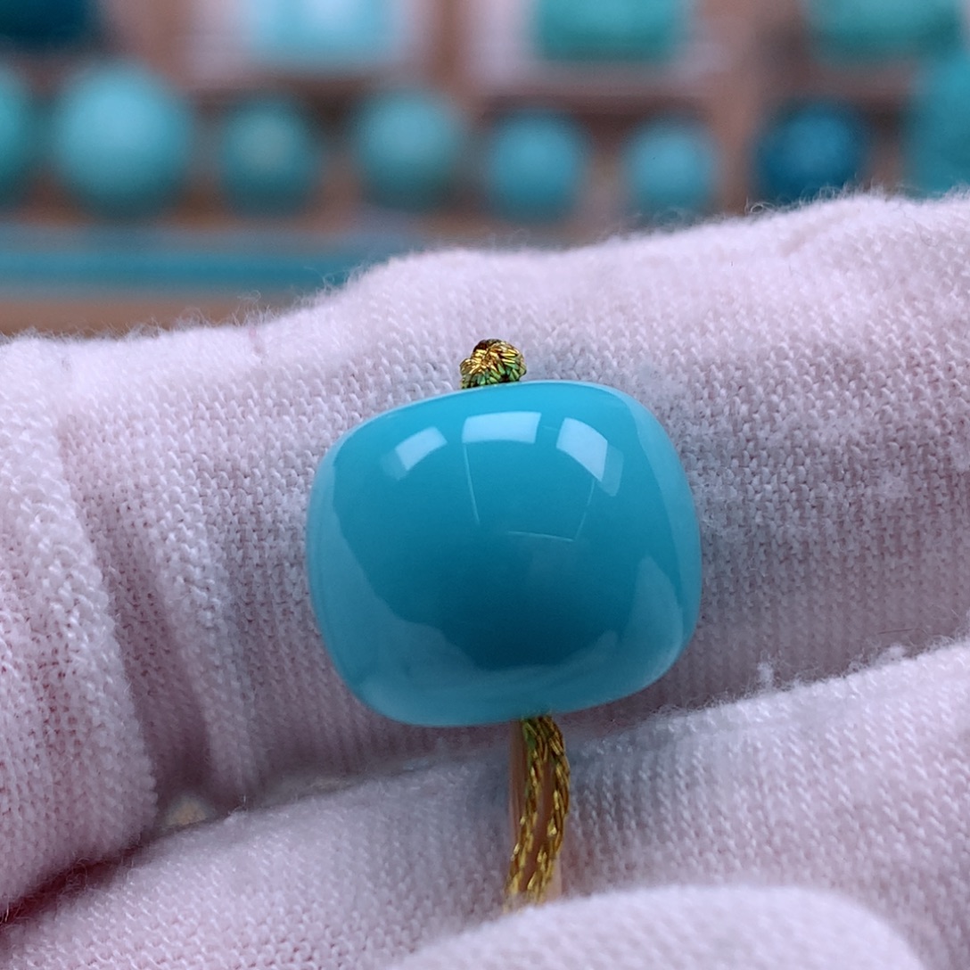 绿松石未镶嵌珠宝奇石14mm