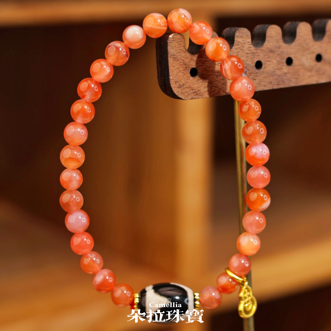 朵拉珠宝 T1-2765 南红手串多样性发其一