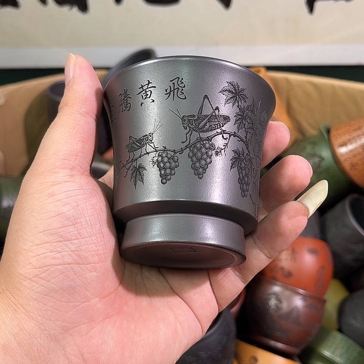 茶杯紫砂全手工紫砂主人杯