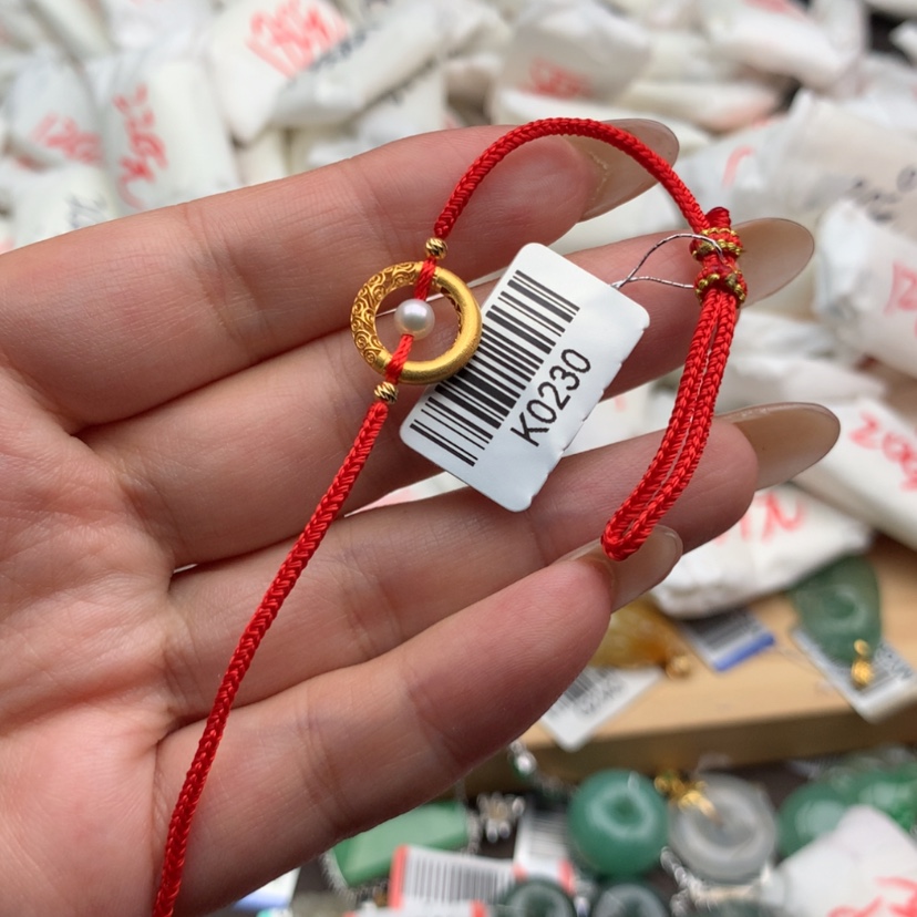 【闪购商品】淡水珍珠手绳18K金镶嵌一