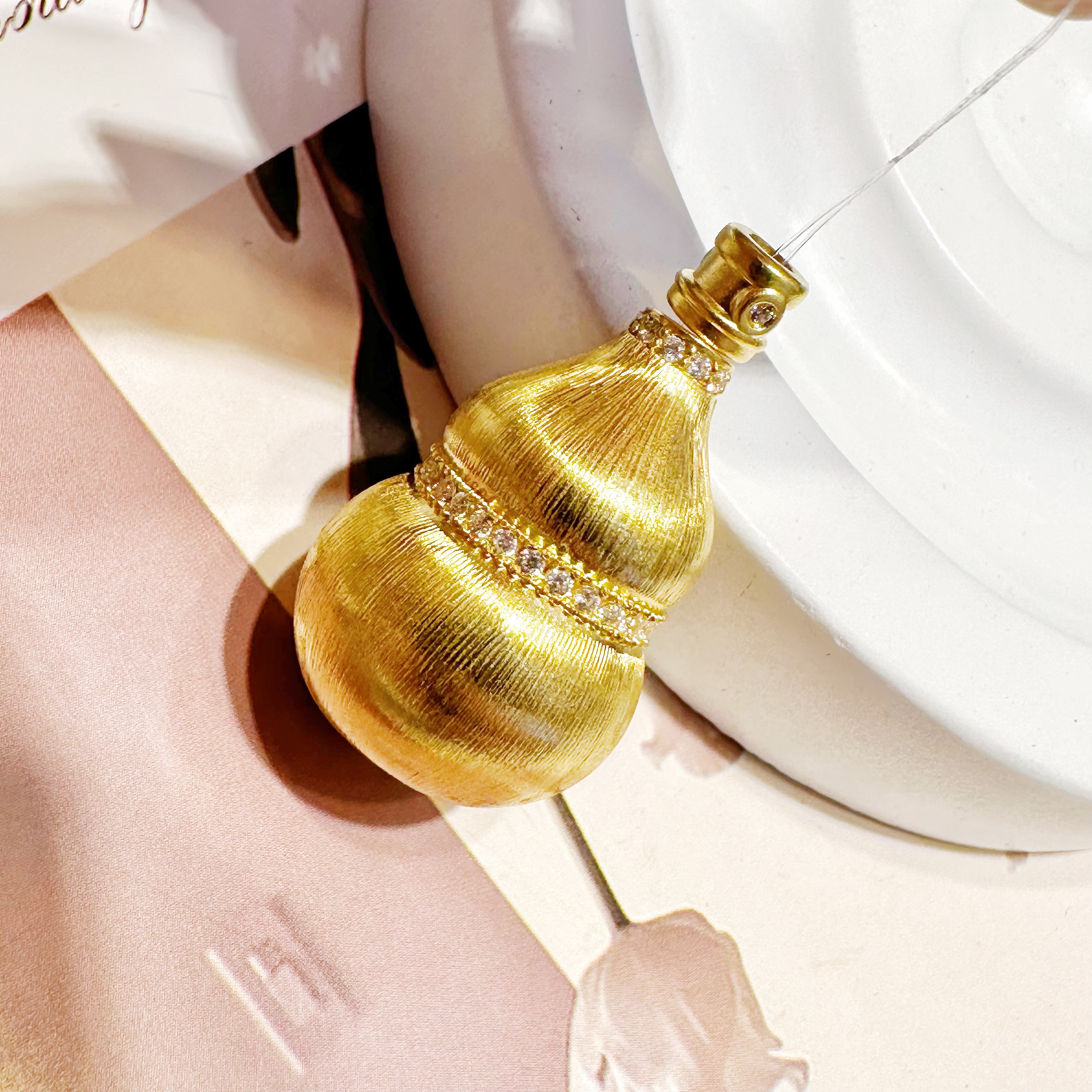 绳之运【2025年爆款】足金999财神葫芦黄金吊坠时尚百搭