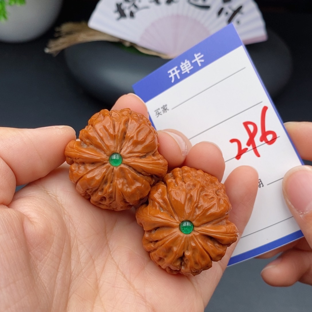 文玩核桃把件36甲骨文296