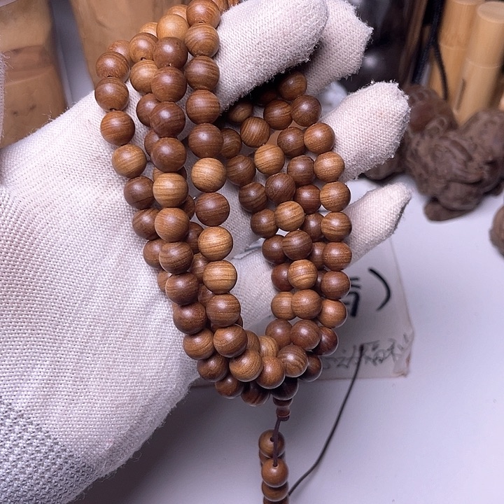 檀香木无事牌檀香木0.8/108横纹虎皮沉水微暇