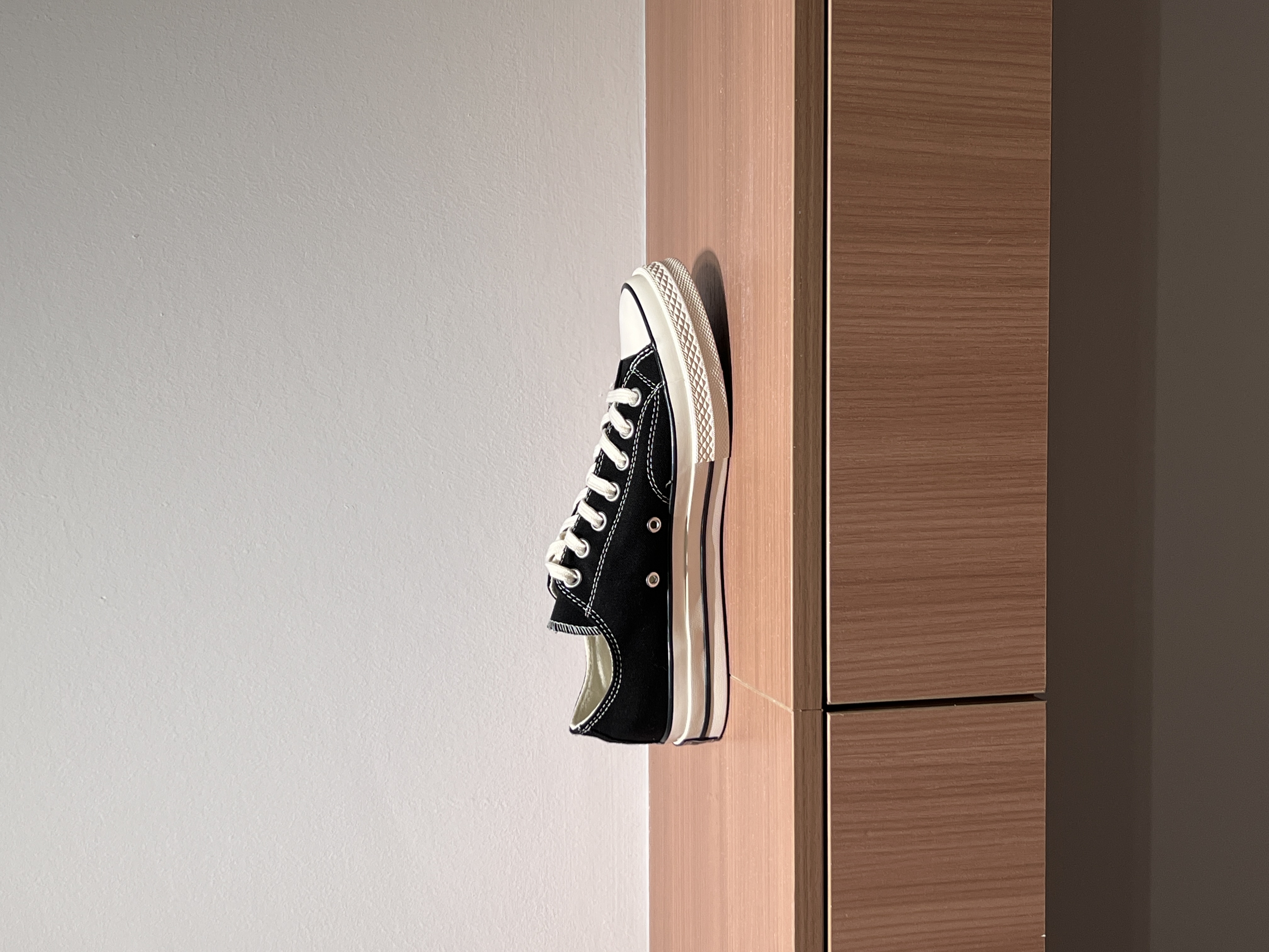 1970S男女同款黑白车缝线经典低帮休闲鞋百搭帆布鞋【小伍专属】