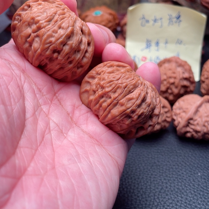 文玩核桃把件43全品山地磨盘矮桩