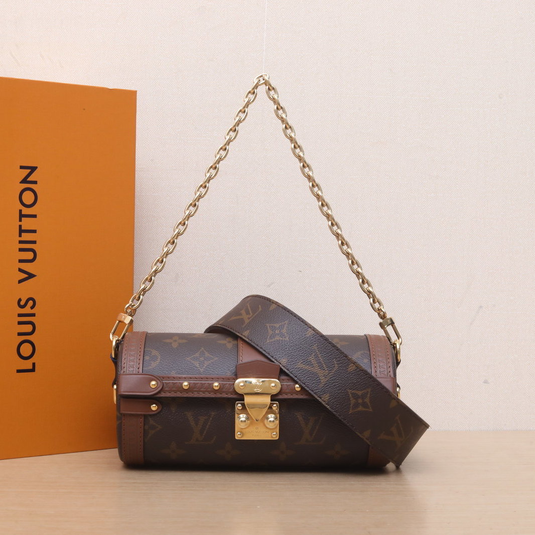 95新 LouisVuitton/路易威登 拆单5000 3829【黑黑】巴比龙 圆桶包