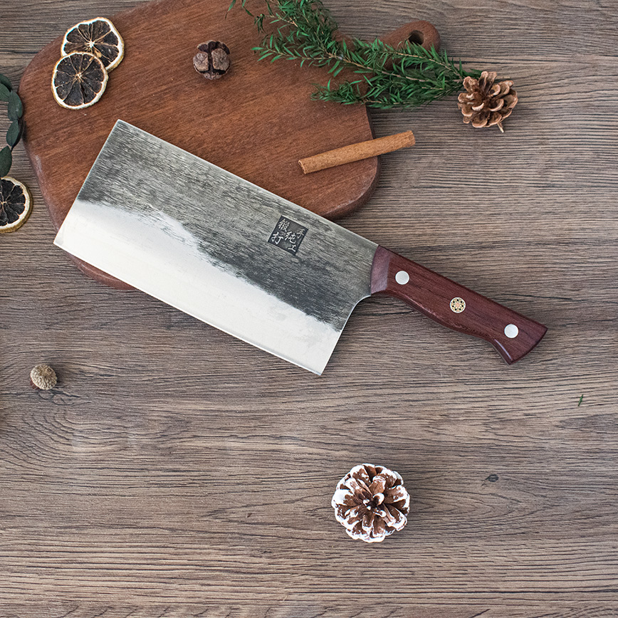 锻打DC53模具钢斩切两用刀1斤2厨房用超快商用锋利厨师家用