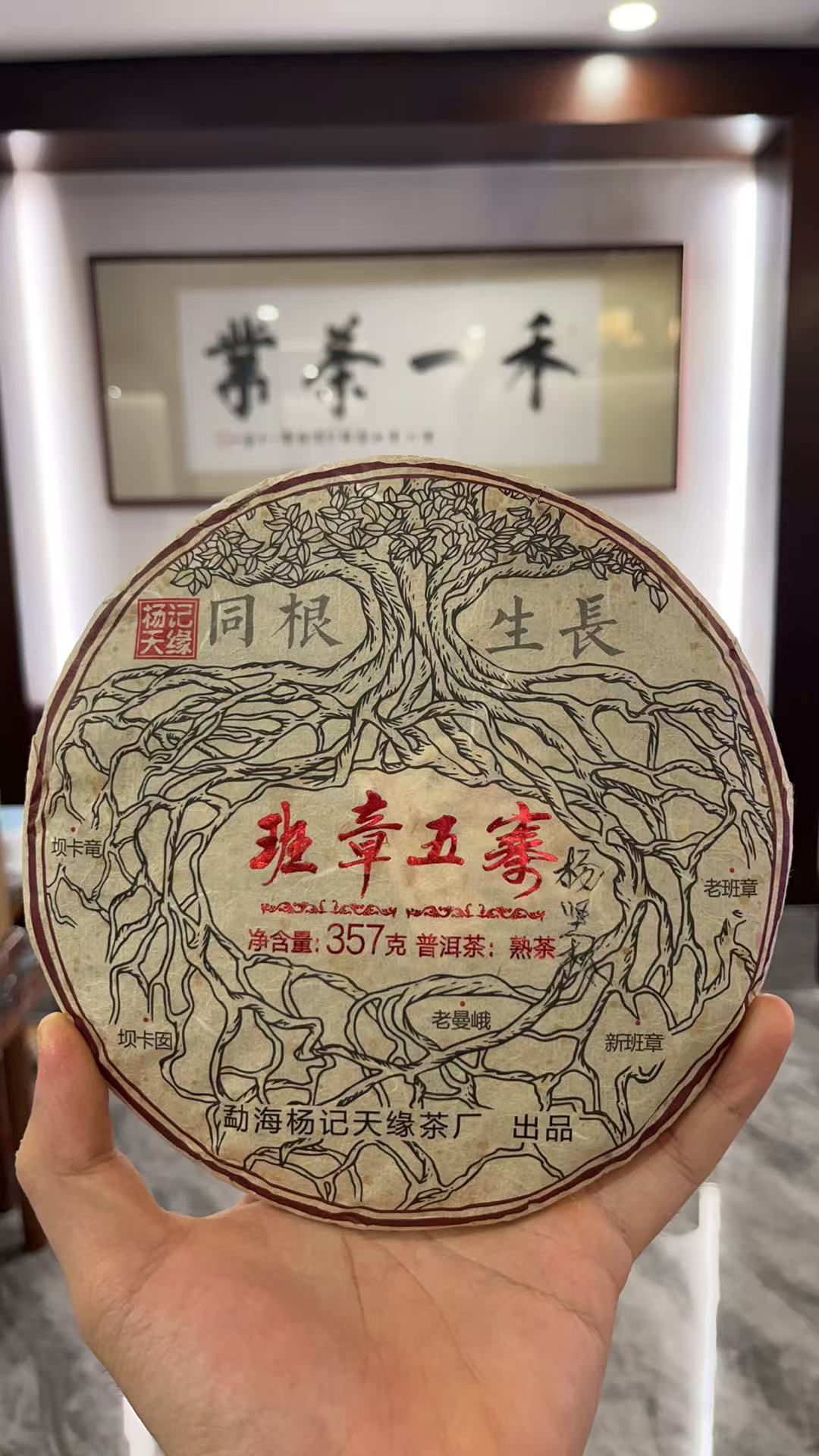  2018年杨记天缘 班章五寨 普洱茶熟茶【8g/泡品鉴装】