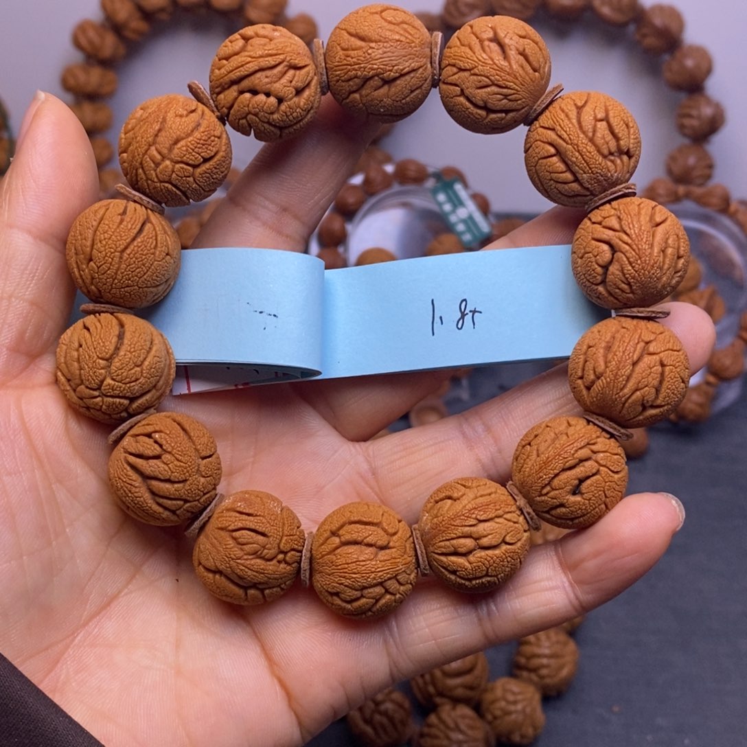 秦岭龙纹桃核14颗