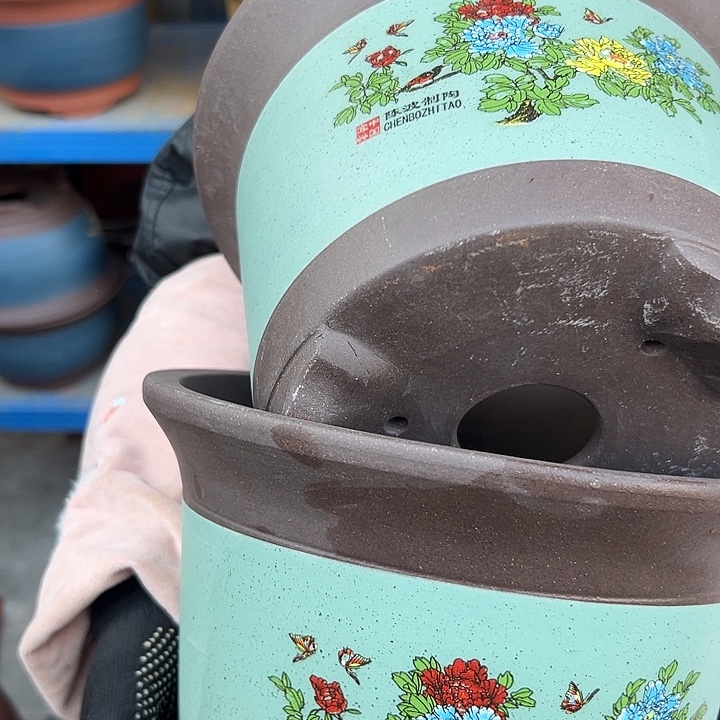 陈波绿金钟小一对花盆花盆花盆