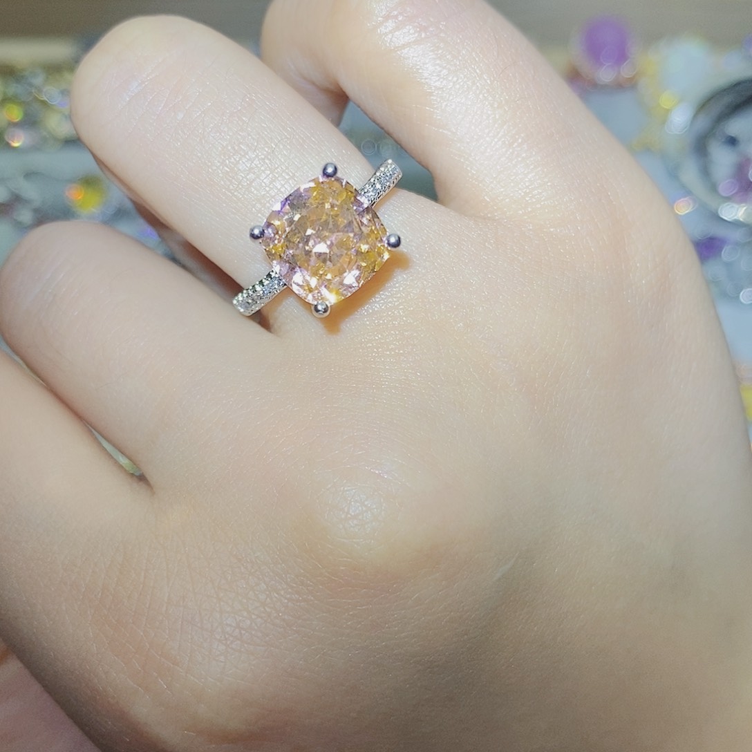 【闪购商品】托帕石戒指银S925镶嵌