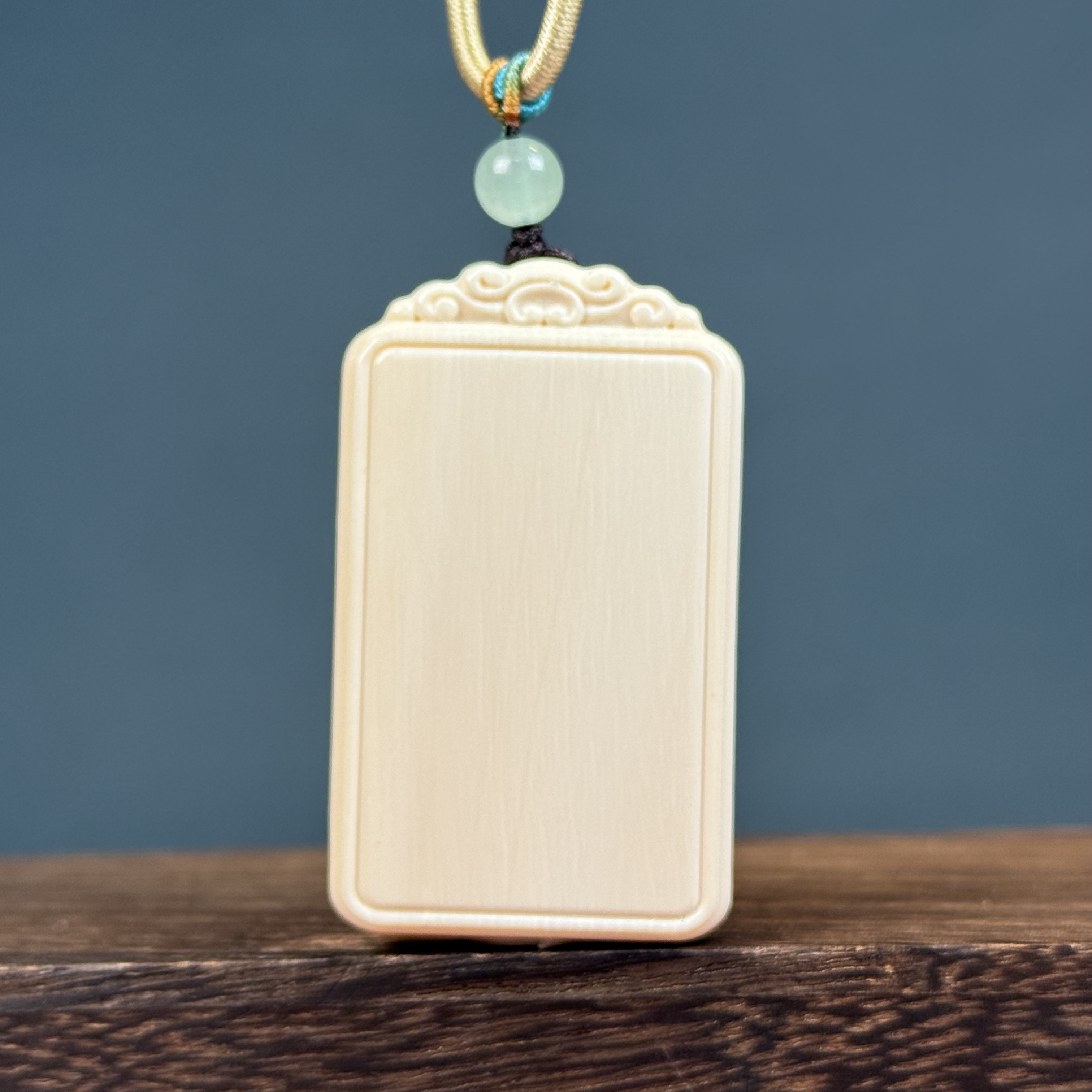 H15-14天然猛犸牙 351无事牌吊坠 全品无暇支持鉴定