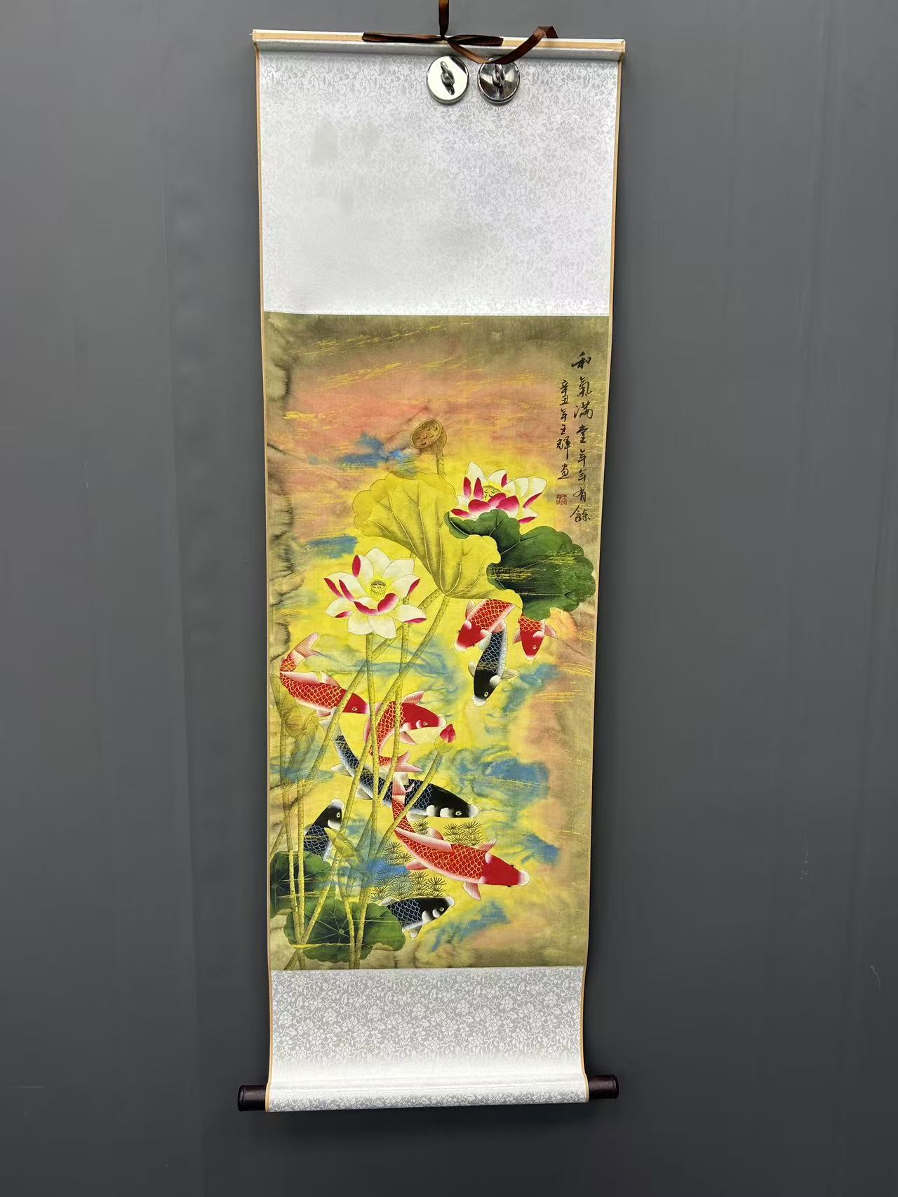 【闪购链接】二尺《和气满堂》软装裱130*40