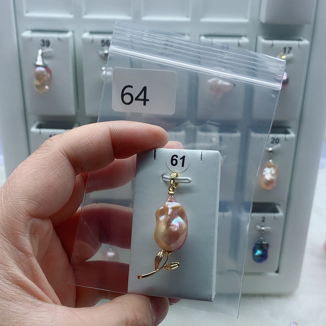 吊坠(不含链)淡水珍珠合金