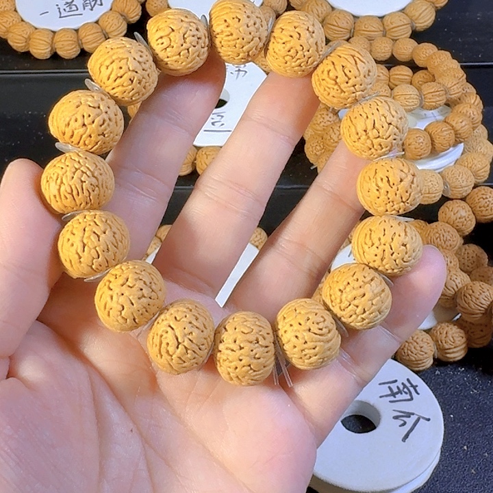 中***心桃核吊坠南瓜玻璃球桃核