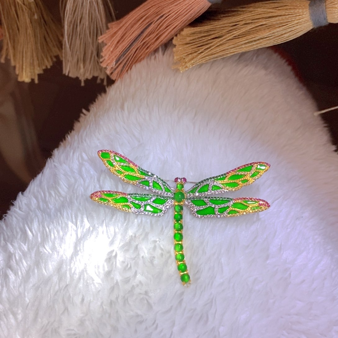 翡翠颈饰银S925镶嵌天然翡翠