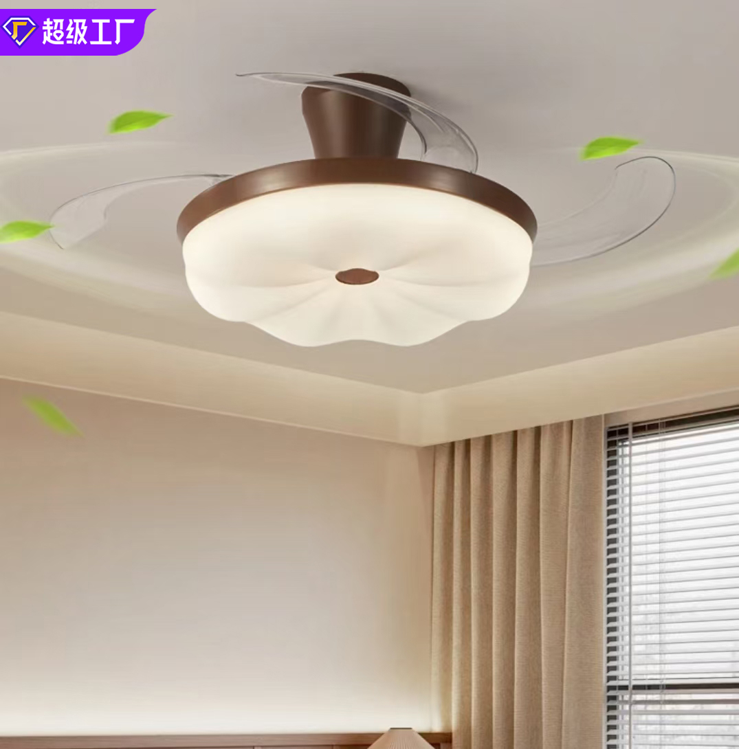 2025新款隐形电风扇灯吊扇灯全光谱护眼卧室餐厅书房家用一体吊灯