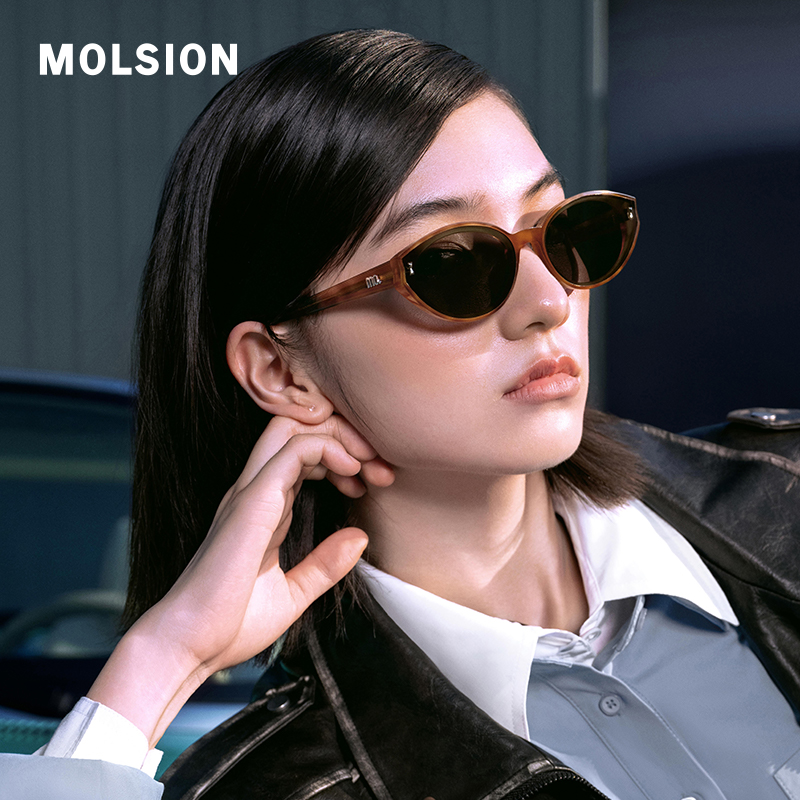 Molsion/陌森【傲娇猫系列】猫眼防紫外线潮流开车复古墨镜MM3005