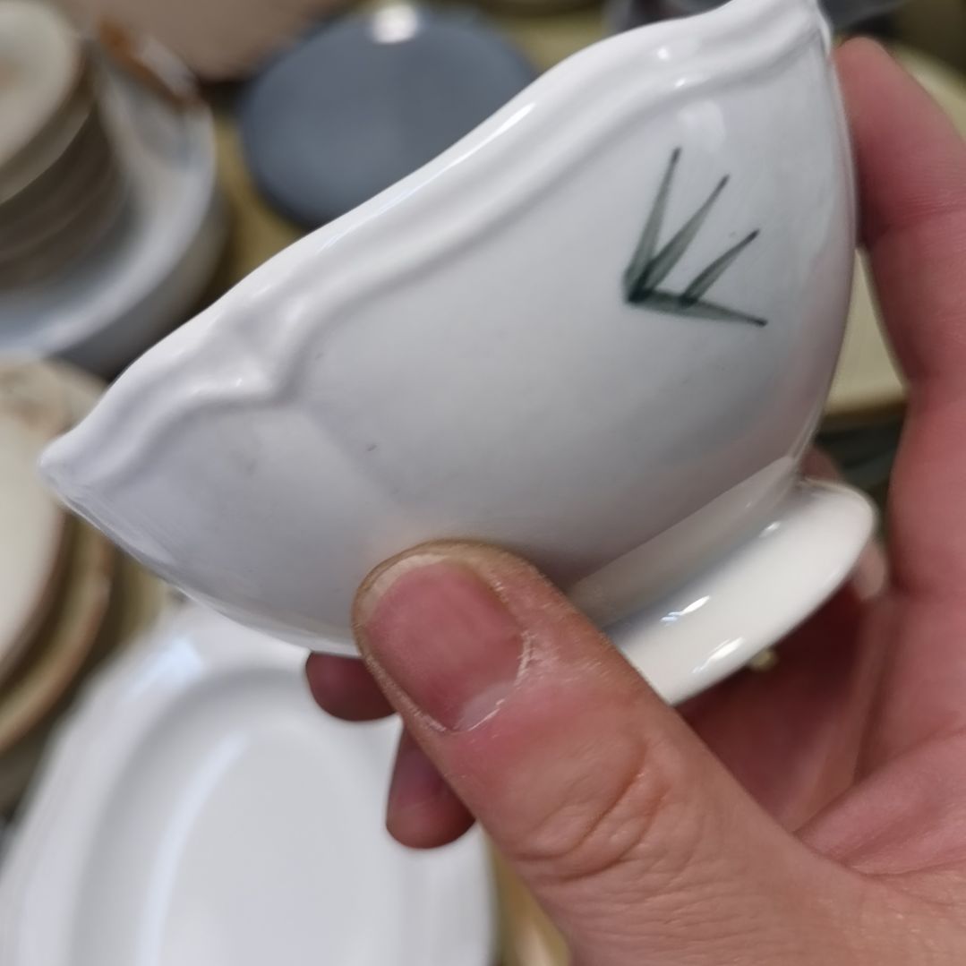 瓷片微瑕竹子系列米饭碗六个一组