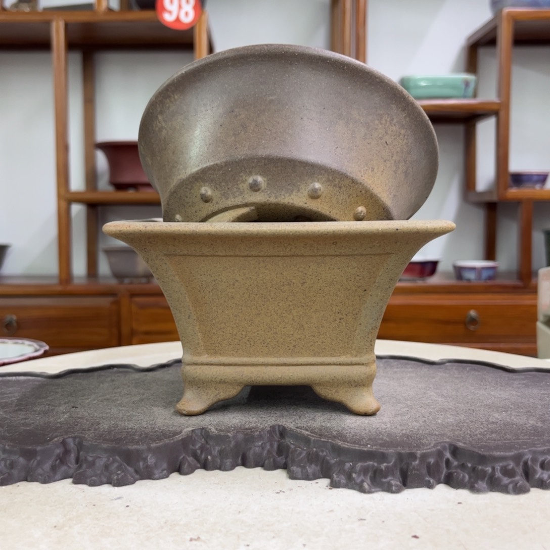 紫砂花盆瑕疵6.5-15  9-16。。。柴烧