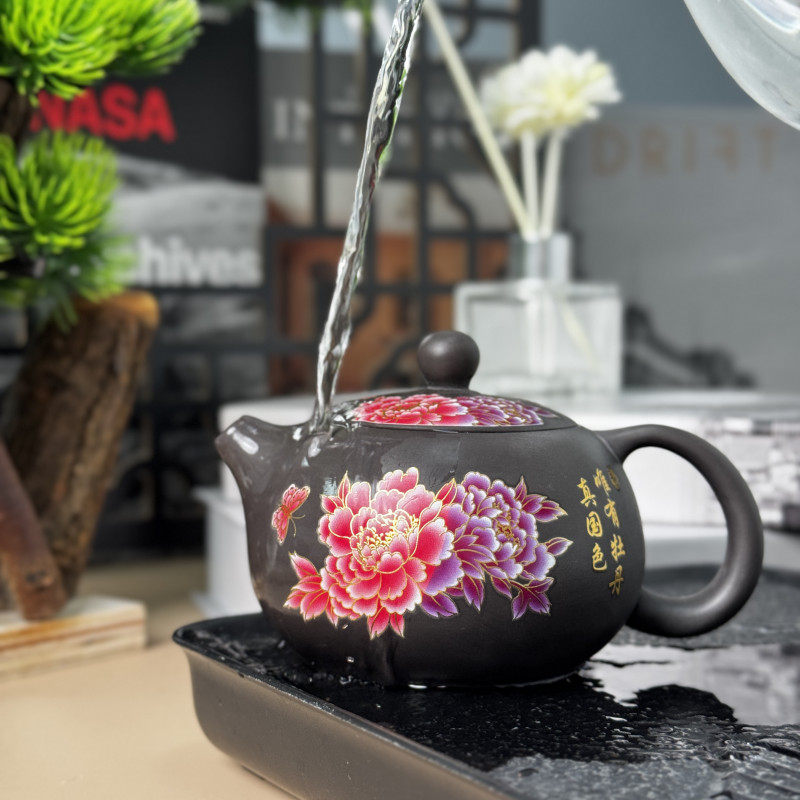 国色天香【紫牡丹】西施壶