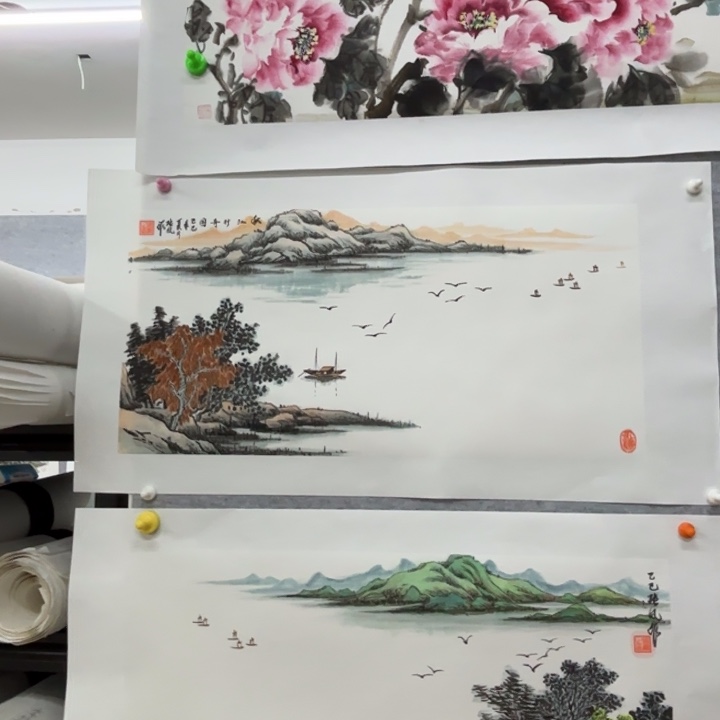 国画花鸟的翅膀和翅膀是