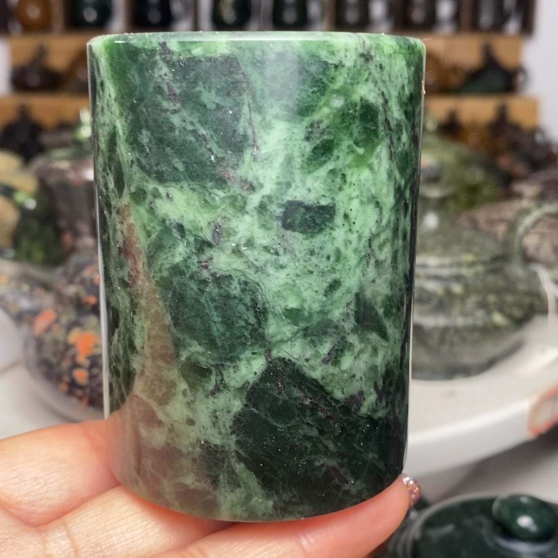 藏玉药王石福利款主人杯130cc底部未抛光