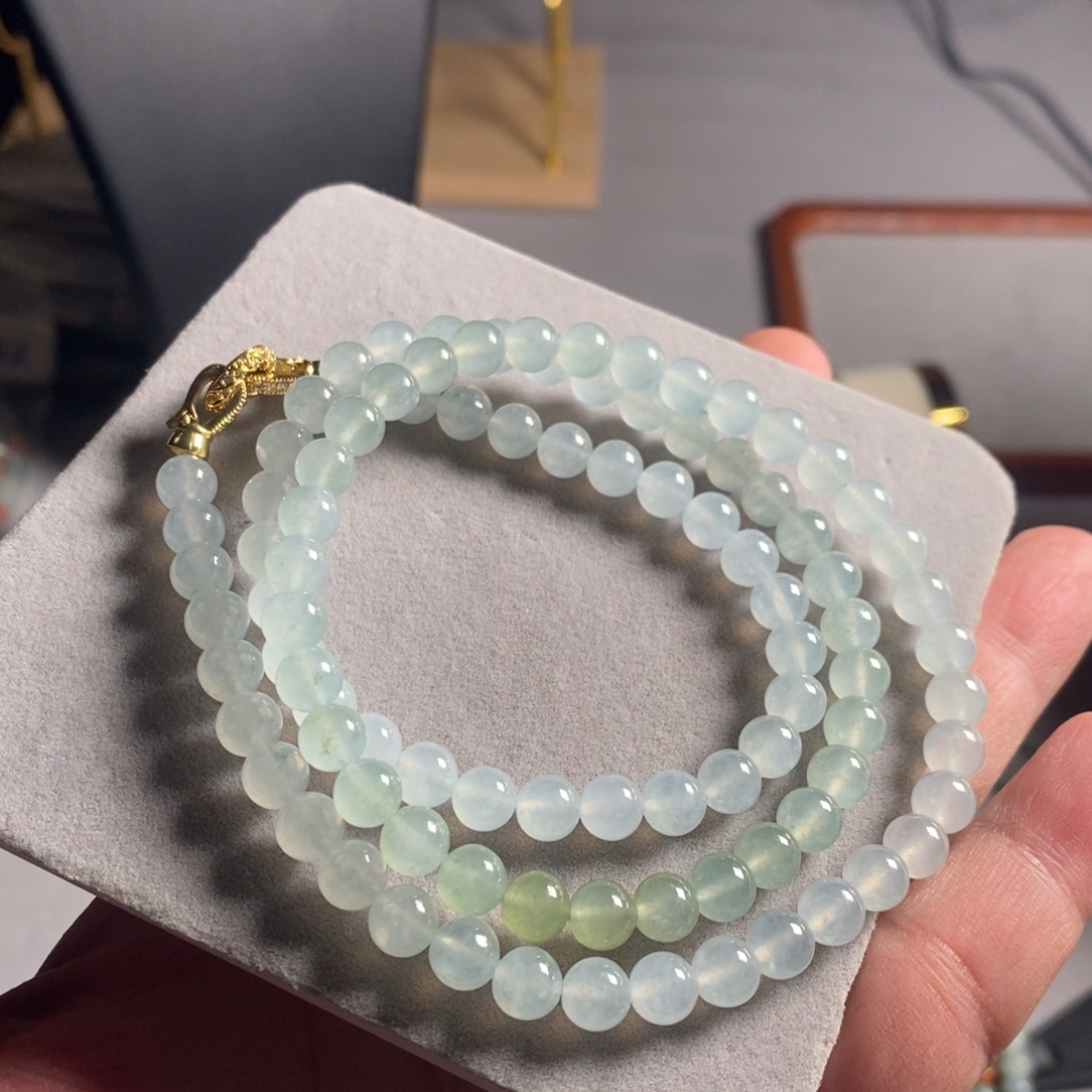 定制翡翠未镶嵌45 缅甸翡翠A货卡6.5